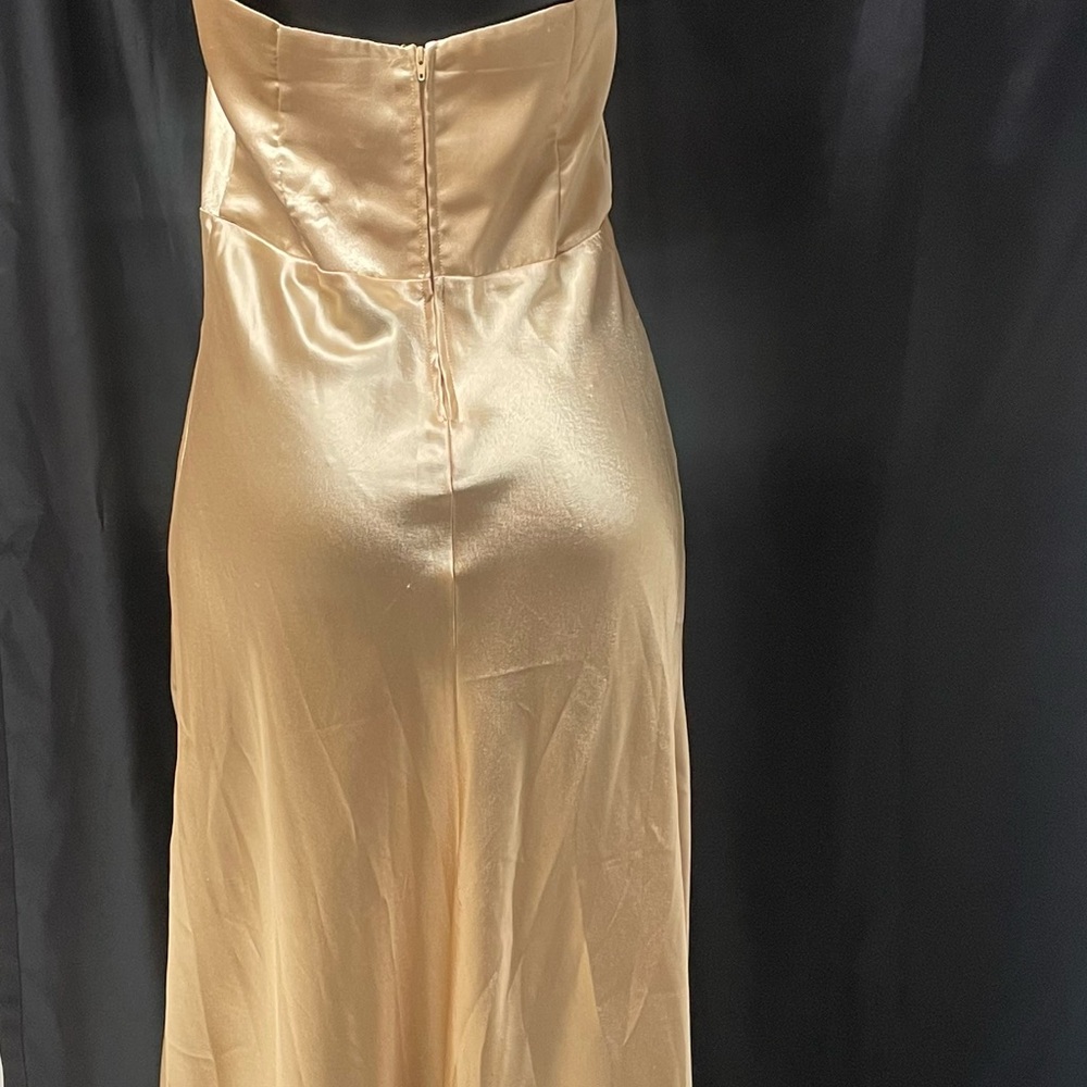 Fabletics Strapless Gold Dress